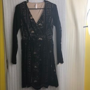 🔥🔥Lace black dress, long sleeve.